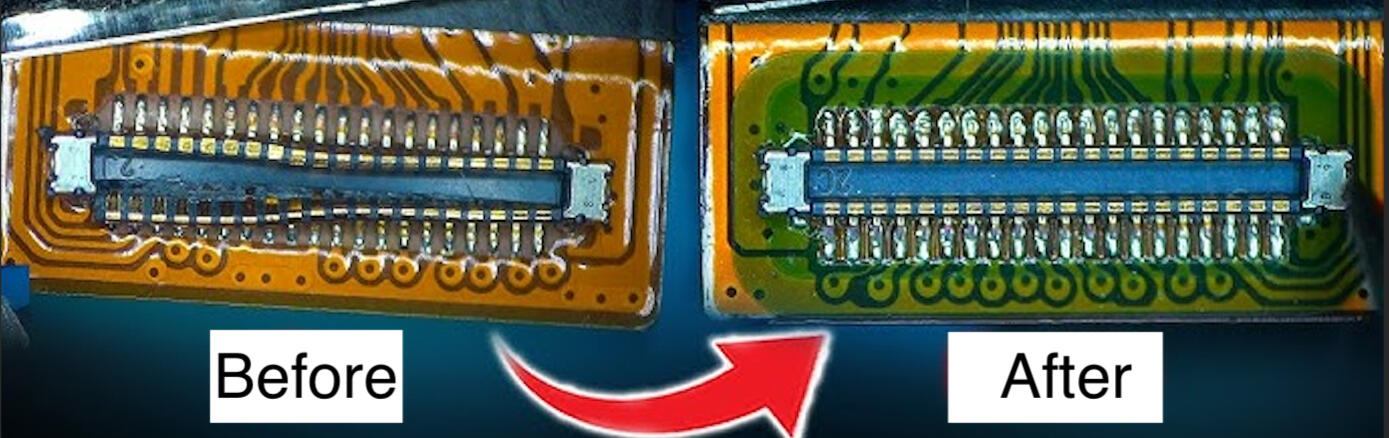 SMD connector repair SMD connector soldering
